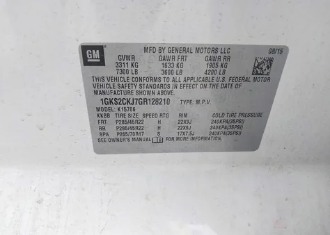 1GKS2CKJ7GR128210